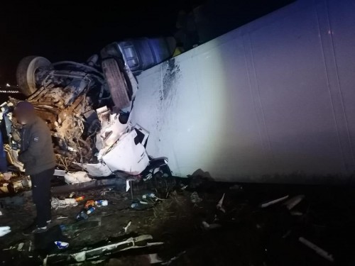 На автомобильной дороге Оренбург – Самара в кювет слетел автомобиль «MAN»