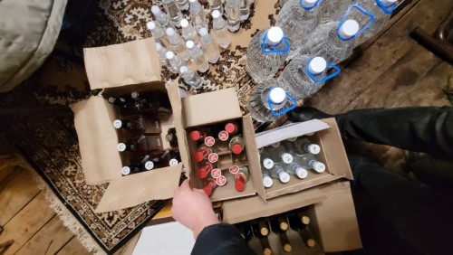 В Тоцком районе изъято более 100 бутылок контрафактного алкоголя