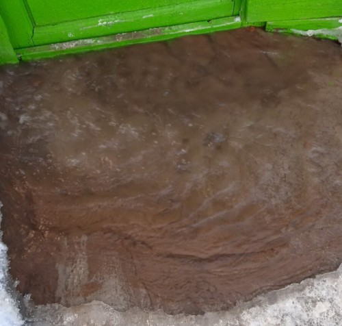 В Оренбурге на улице Набережная Сакмары вода затопила дом по самые окна