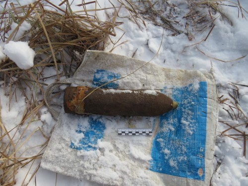 В Первомайском районе саперы уничтожили артиллерийский снаряд 