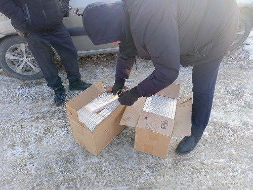 Акбулакские полицейские изъяли контрафактные сигареты