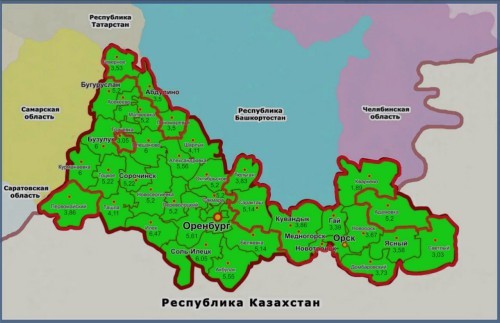 Граница между Оренбуржьем и Башкирией внесена в Единый государственный реестр недвижимости