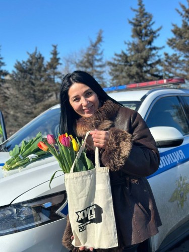 Госавтоинспекця Оренбуржья дарит «Цветы для автоледи»
