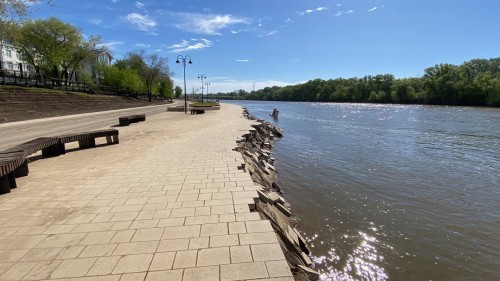 В Оренбурге набережную Урала обещают восстановить до конца года