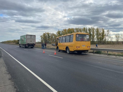 В Оренбуржье детский автобус попал в дтп