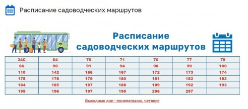 Садоводческие маршруты в Оренбурге завершают свою работу