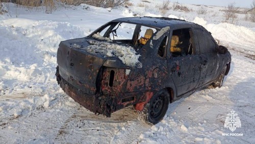 В Пономарёвском районе в гараже сгорел автомобиль 