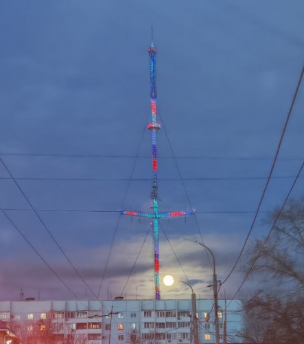 В День Конституции главная телебашня Оренбуржья засияет праздничными огнями В День Конституции главная телебашня Оренбуржья засияет праздничными огнями