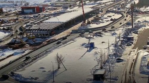 В Оренбурге из-за строительства развязки на Загородном шоссе изменилась схема движения транспорта