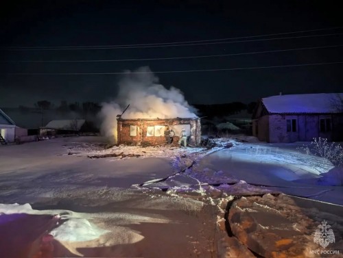 В Бугурусланском районе произошел пожар, в котором пострадал человек