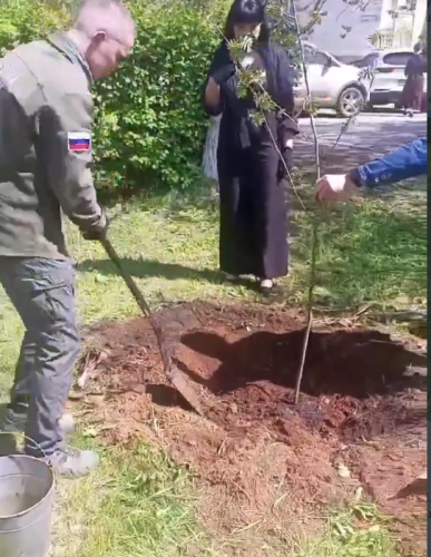 В Оренбурге в «Саду памяти» появились новые саженцы