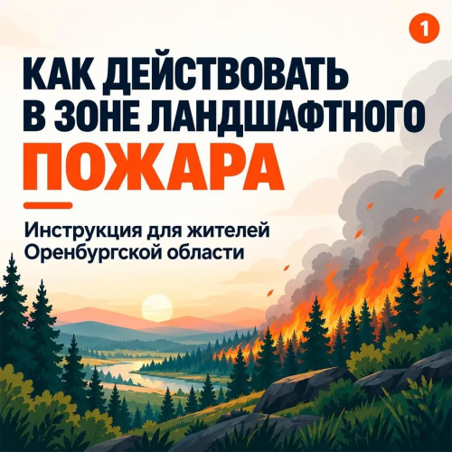 В Оренбургской области действует особый противопожарный режим — он продлится до 9 октября 2026 года