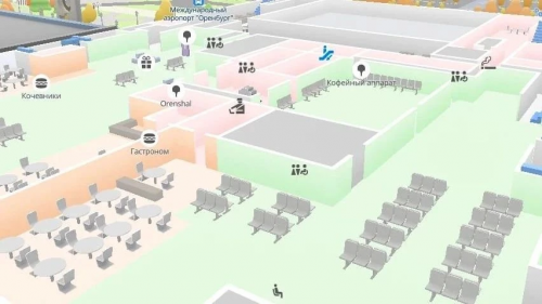 3D‑модель нового терминала аэропорта Оренбурга