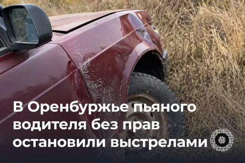 Нетрезвый водитель без прав в Оренбургской области попытался убежать от полиции