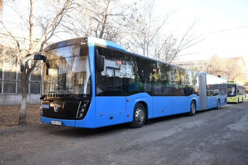 Оренбург тестирует сочленённый автобус КАМАЗ