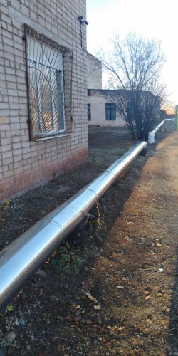Оренбургские теплоэнергетики повторно отремонтировали изоляцию трубопровода в районе школы №49