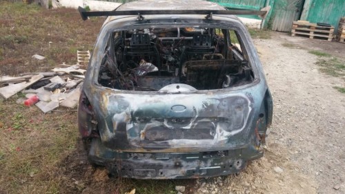 В Илекском районе сгорели автомобили «Лада Калина» «Газели»