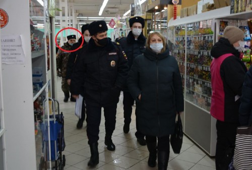 Казаки из Гая в рейде нарушили масочный режим Казаки из Гая в рейде нарушили масочный режим