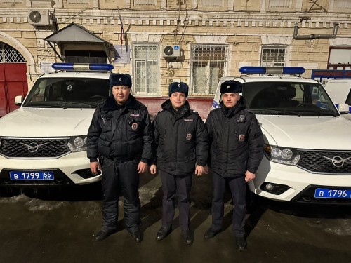 В Оренбурге полицейские ППС оперативно задержали подозреваемого в грабеже