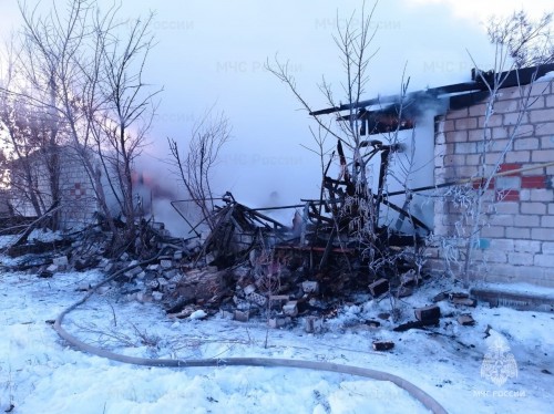 В Домбаровском районе на пожаре погиб мужчина