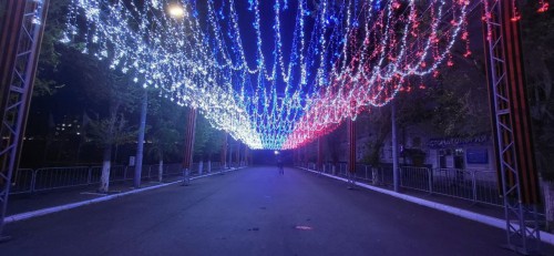 "Звездное небо" на улице Советской Оренбурга окрасится цветами российского триколора