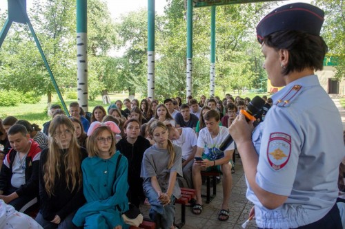 В Оренбурге полицейские рассказали детям о вреде наркотиков