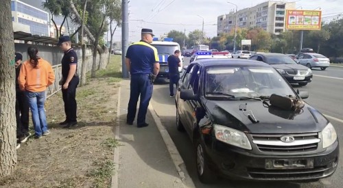 Полицейские Госавтоинспекции оперативно задержали грабителя