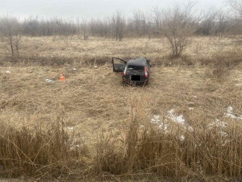 В Сакмаре водитель не справился с управлением и допустил опрокидывание