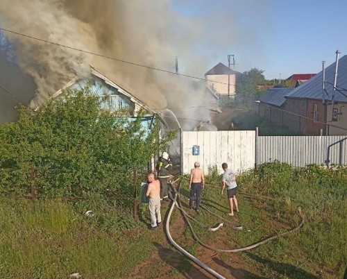 В Сорочинске при пожаре погибла женщина