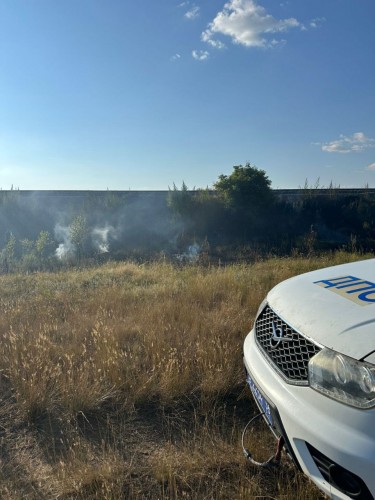 Сотрудники Госавтоинспекции Орска предотвратили крупный степной пожар Сотрудники Госавтоинспекции Орска предотвратили крупный степной пожар