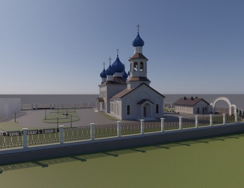 В Оренбурге построят пятиглавый храм с 31-метровой колокольней В Оренбурге построят пятиглавый храм с 31-метровой колокольней