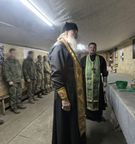 Митрополит Оренбургский и Саракташский Петр в зоне СВО посетил бригаду Тоцкого гарнизона