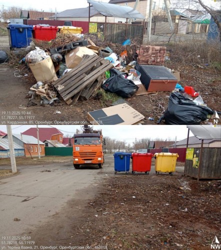 За неделю в Оренбурге очистили более 80 мусорных площадок
