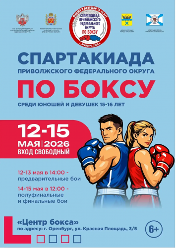 В Оренбуржье состоится II этап XIII летней Спартакиады учащихся по боксу среди юношей и девушек 15-16 лет