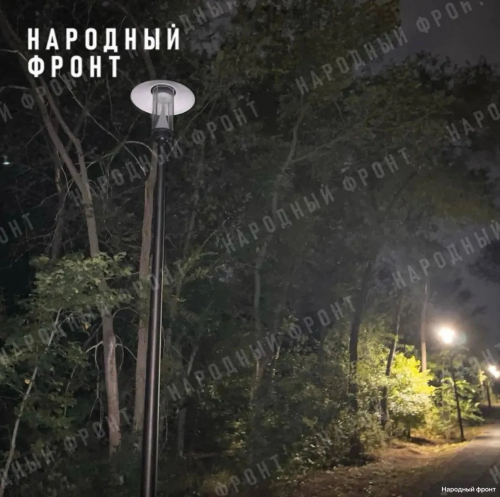 В оренбургском парке «Берёзка» перестали работать десятки фонарей
