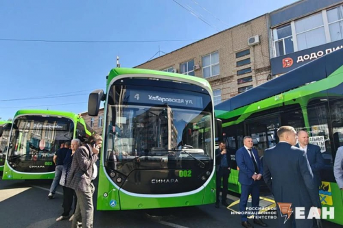 В Оренбурге на маршрут №4 вышли новые троллейбусы «Синара»