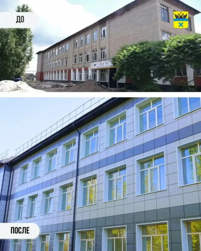 Капремонт в селе Городище: школа на этапе финишной отделки