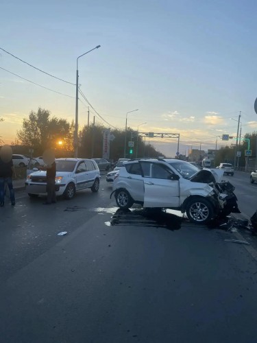 Две автоледи столкнулись на трассе «Оренбург-Беляевка»